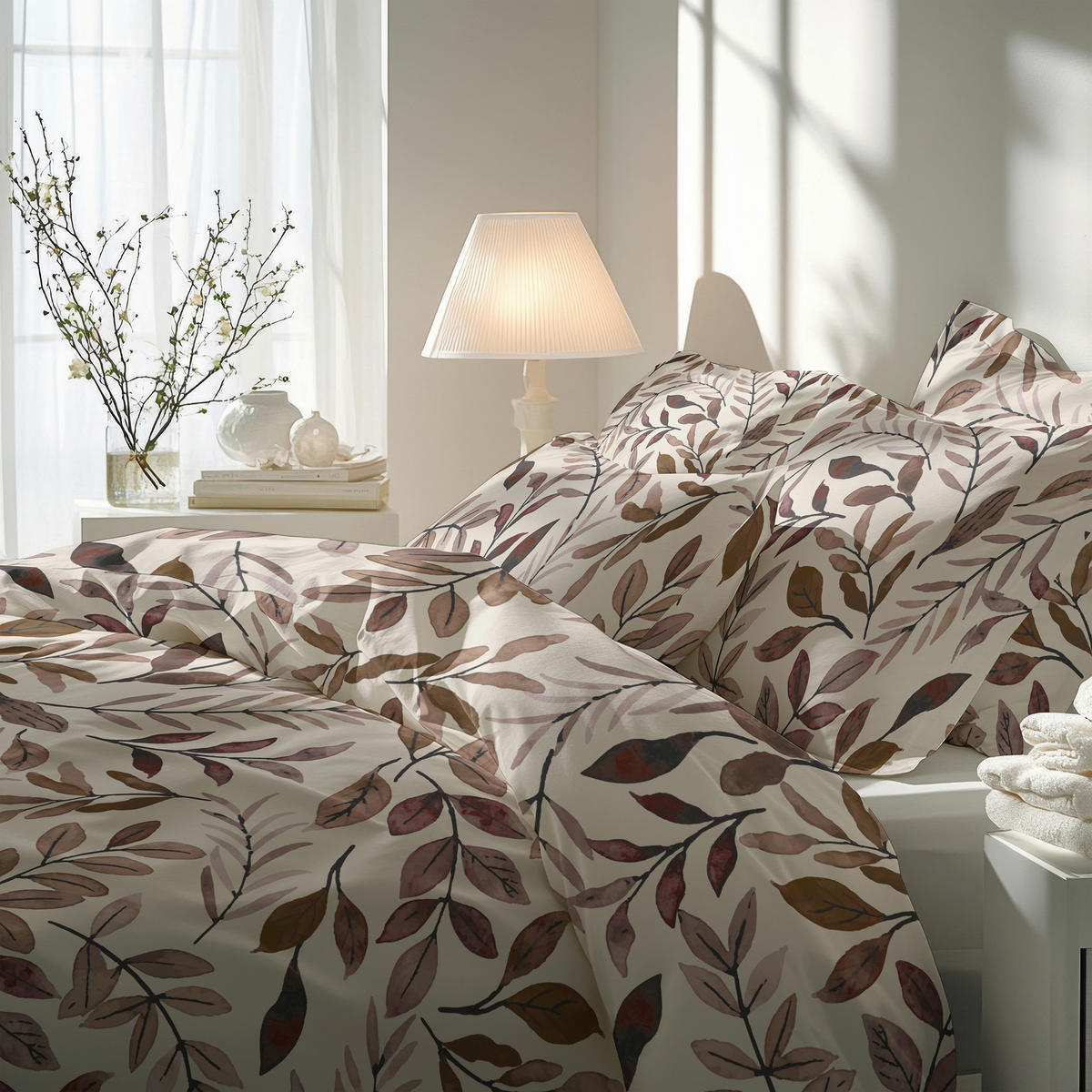 BETTWÄSCHE 4-teilig Flanell 135/200 cm  - Beige, Basics, Textil (135/200cm) - Florella