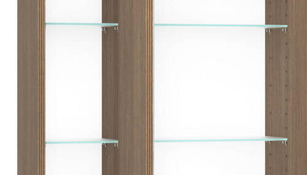 SPIEGELSCHRANK 80/64/20 cm  - Dunkelbraun/Schwarz, Natur, Glas/Holzwerkstoff (80/64/20cm) - Held
