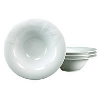 SADA TANIEROV NA CESTOVINY, keramika, 27 cm - biela, keramika (27cm) - Creatable