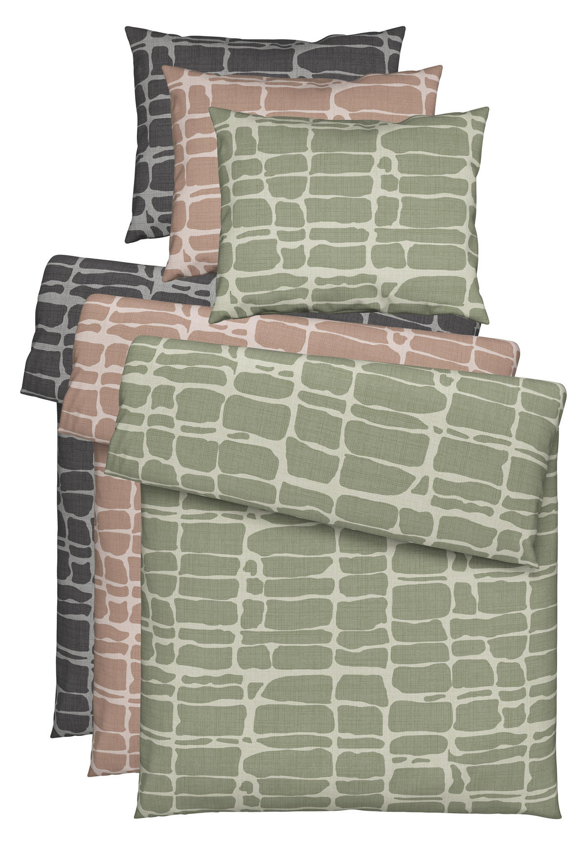 POSTEĽNÁ BIELIZEŇ, renforcé, taupe, 140/200 cm - taupe, Konventionell, textil (140/200cm) - Esposa