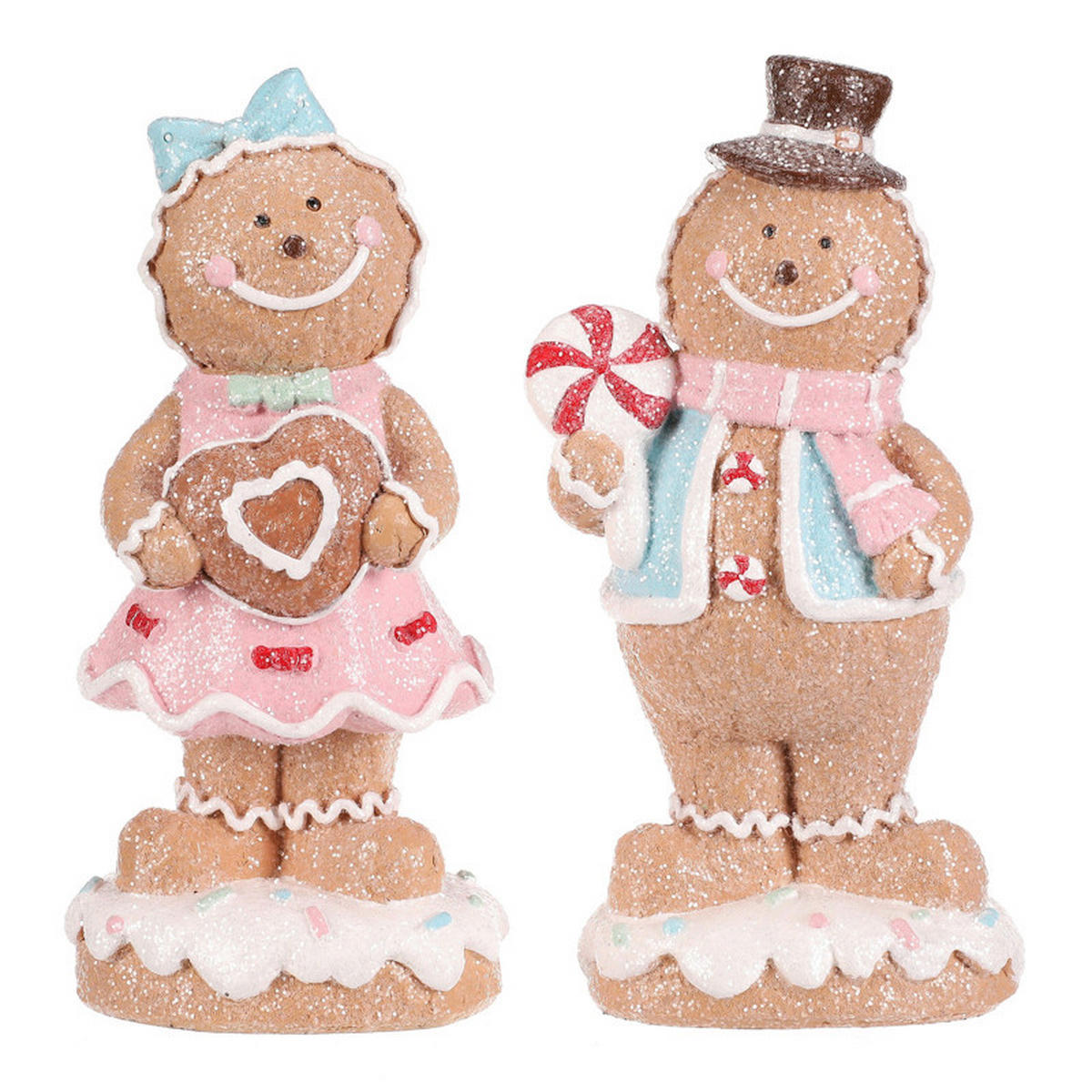 VÁNOČNÍ FIGURKA - hnědá, Basics, plast (8/16/6cm)