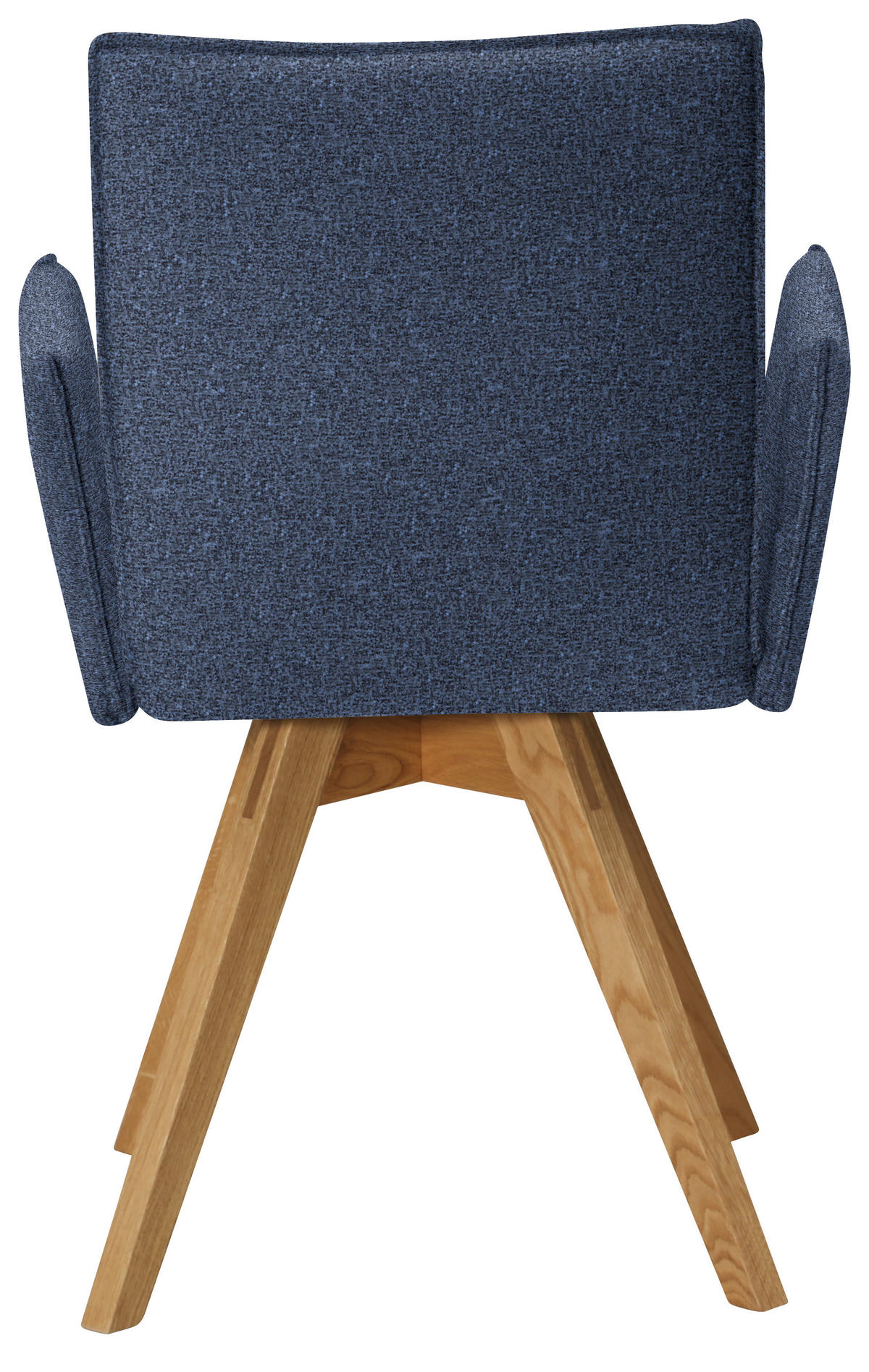 ARMLEHNSTUHL  in Samt  - Eichefarben/Dunkelblau, Konventionell, Holz/Textil (60/91/61cm) - Moderano