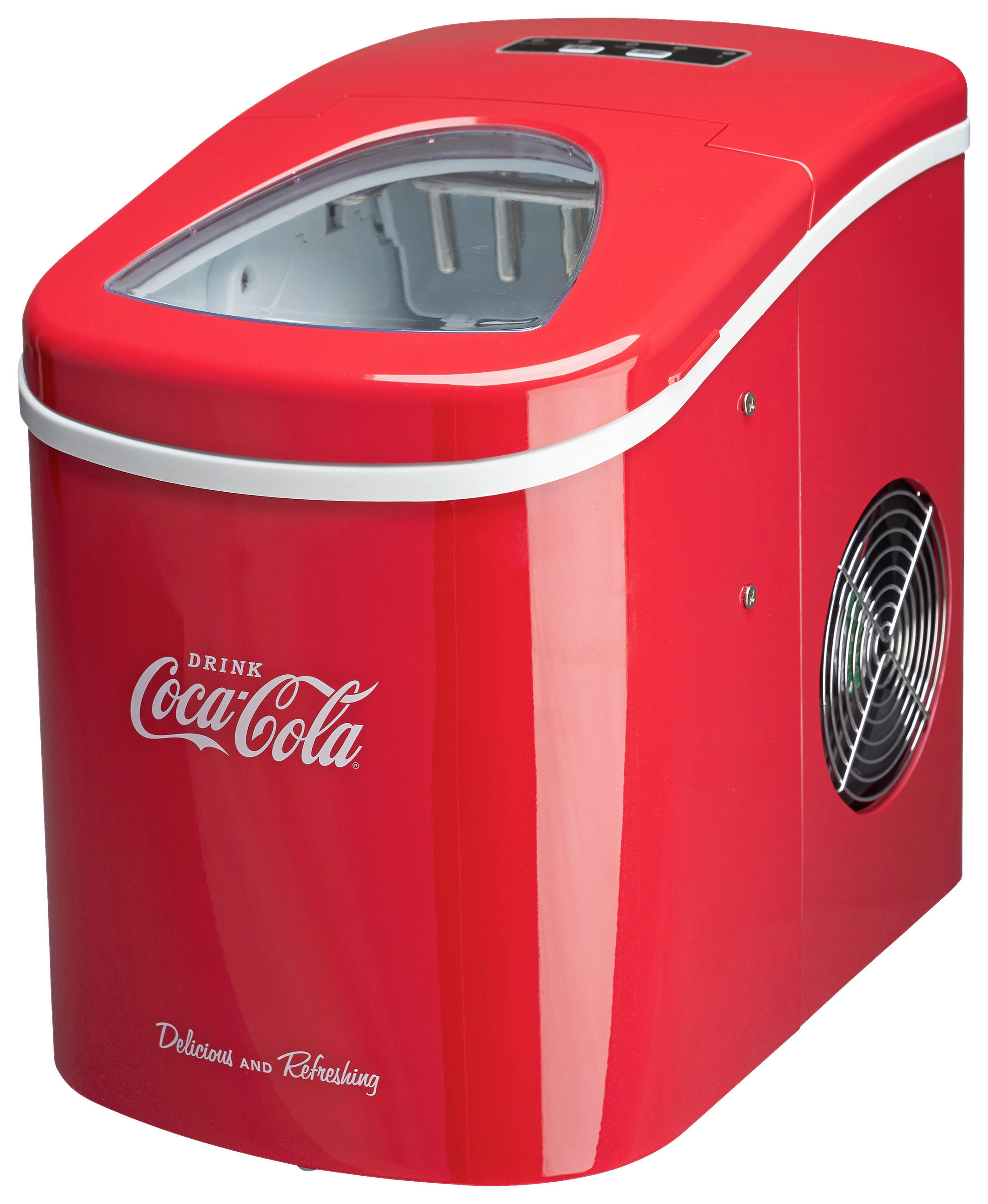 EISWÜRFELMASCHINE  - Rot, KONVENTIONELL, Metall (24,2/32,8/35,8cm)