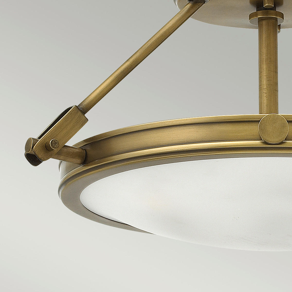DECKENLEUCHTE  41.7/23.1 cm    - Messingfarben, Konventionell, Glas/Metall (41.7/23.1cm) - Elstead Lighting