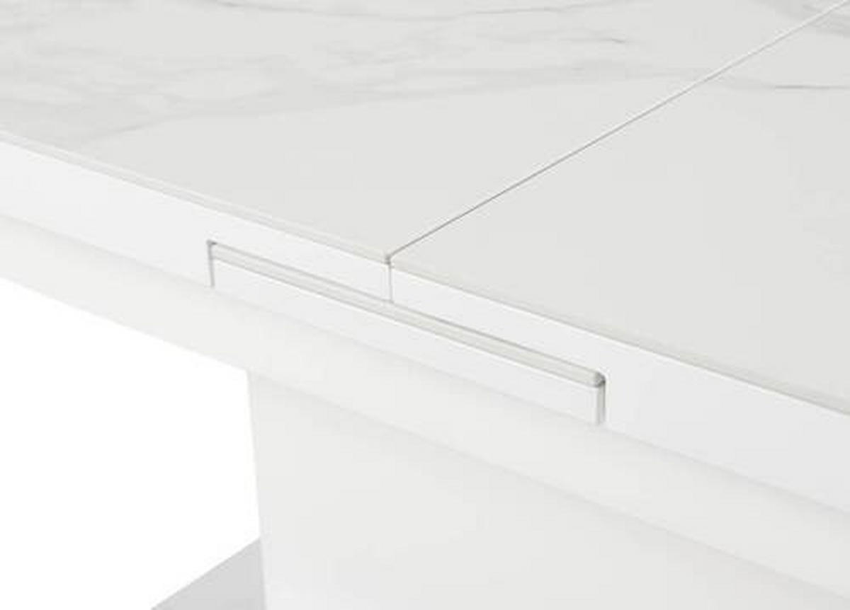 SOFFBORD i metall, keramik 125-150/70/49,5-79 cm  - vit, Design, metall/keramik (125-150/70/49,5-79cm) - Livetastic