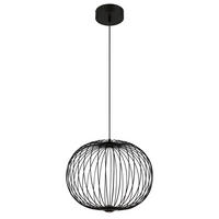 VISEČA LED-SVETILKA   //3000 K/230 V/ - črna, Basics, kovina/umetna masa (50/150cm) - Globo