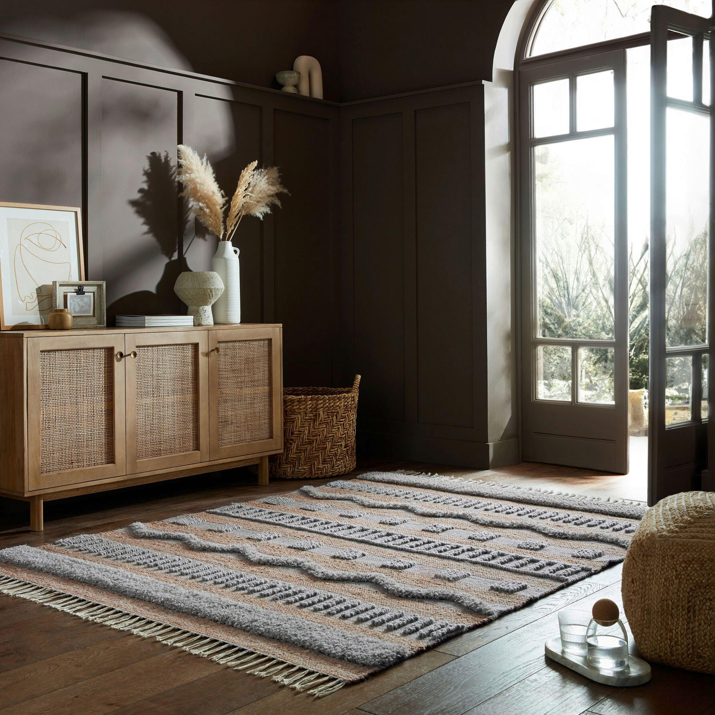 HANDWEBTEPPICH 120/170 cm Medina Naturfarben  - Naturfarben, KONVENTIONELL, Textil (120/170cm)