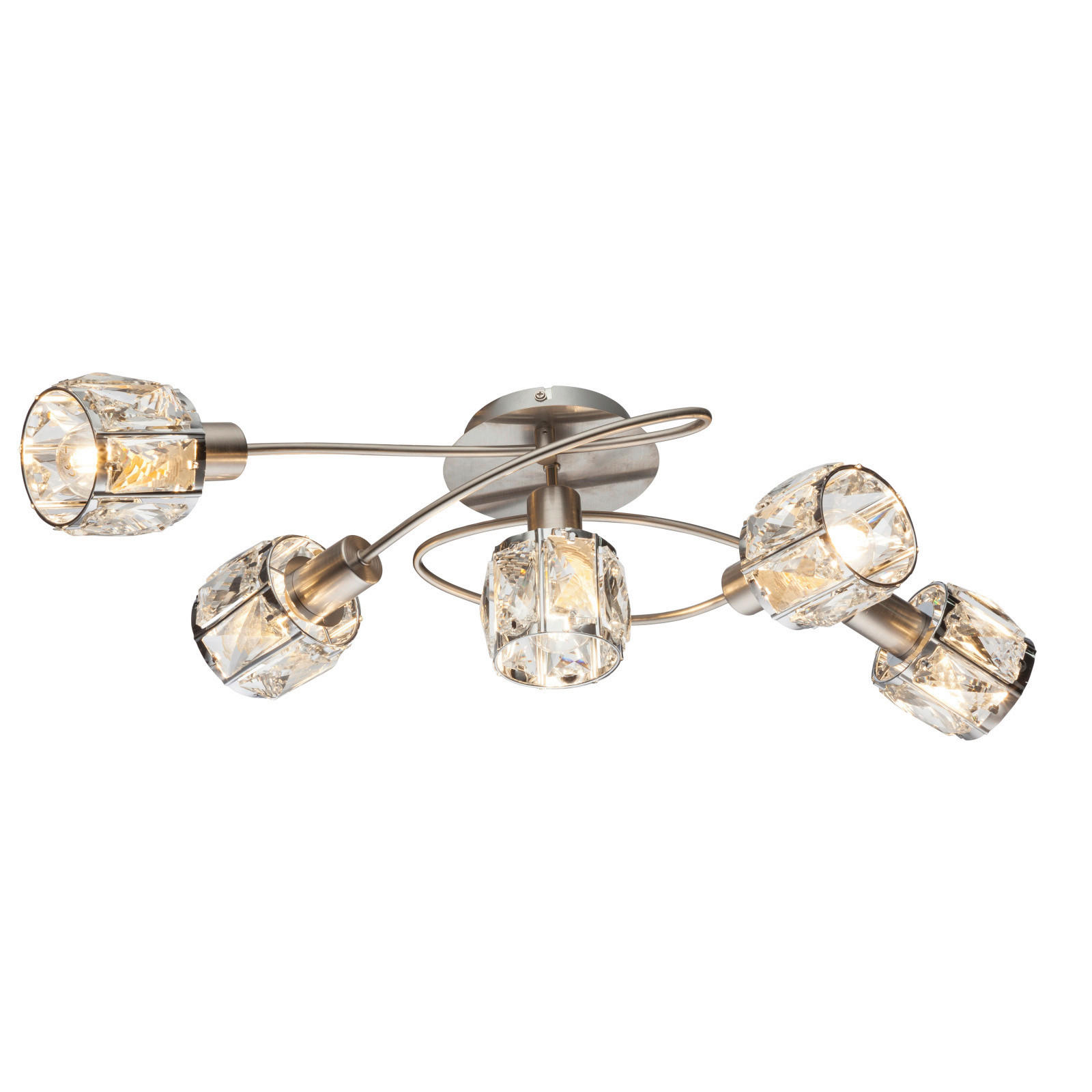 Globo Strahler Chrom, Nickel, Transparent 36x21x61.4 cm
