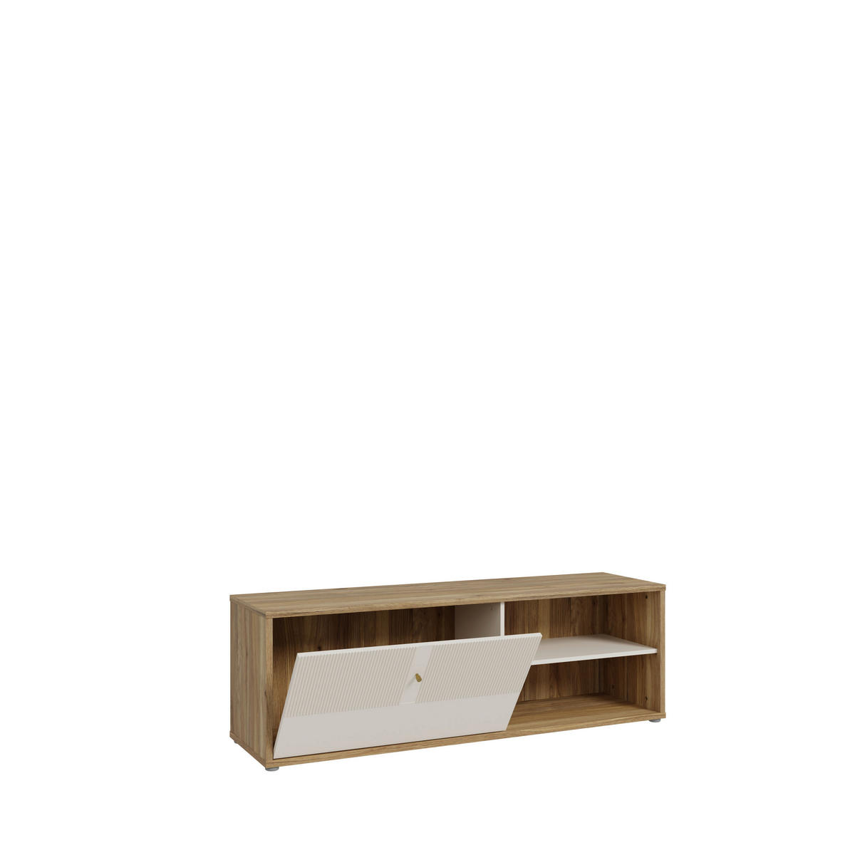 KOMODA POD TELEVIZI, pískové barvy, 154,2/51,1/42 cm - pískové barvy, Design, kompozitní dřevo (154,2/51,1/42cm) - Xora