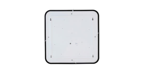 LED-DECKENLEUCHTE 43/43/5,5 cm - Schwarz/Weiß, Basics, Kunststoff/Metall (43/43/5,5cm) - Novel