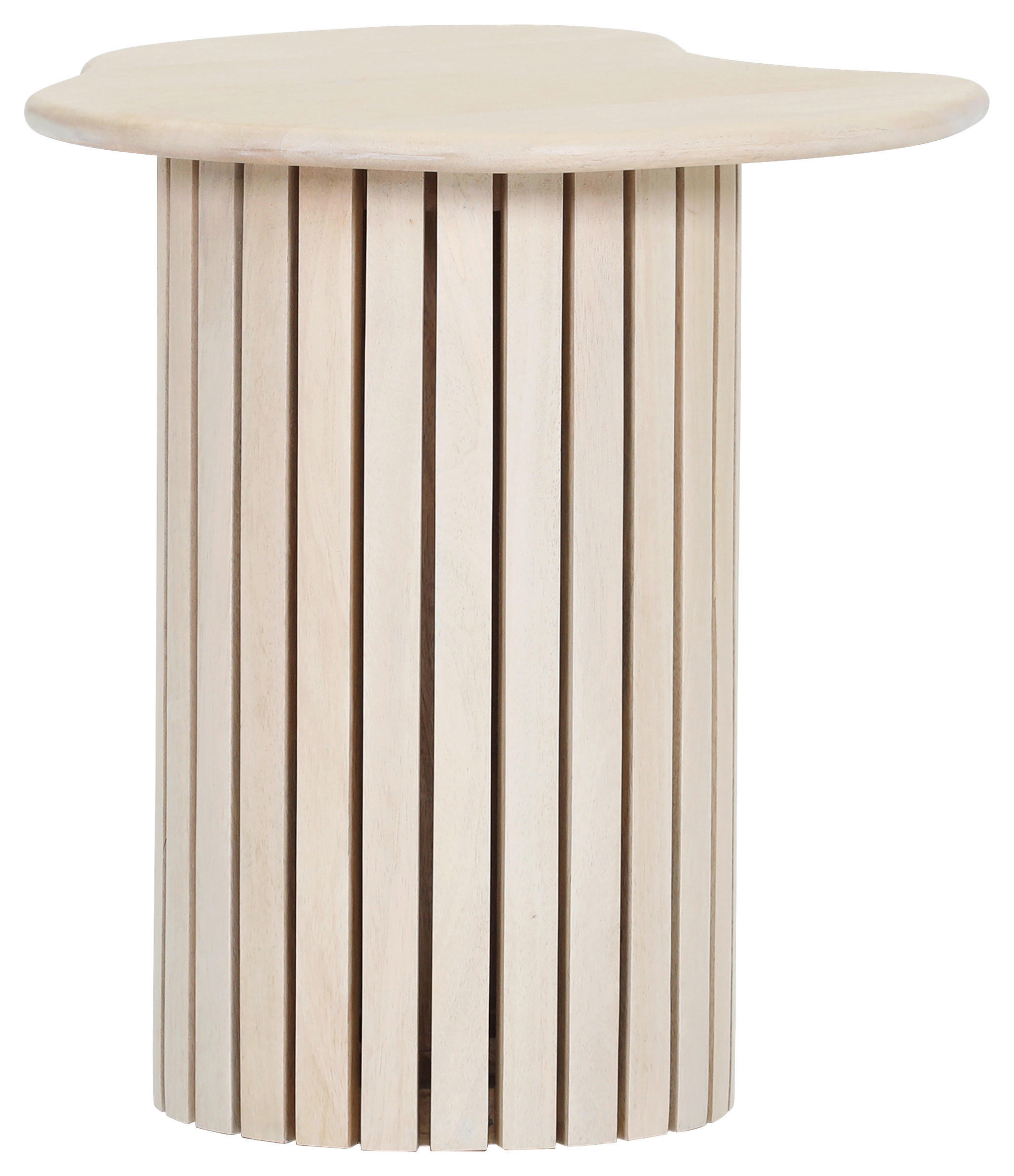 BEISTELLTISCH 40/40/45 cm Mangoholz massiv Eichefarben Freiform  - Eichefarben, Design, Holz (40/40/45cm) - Landscape