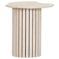 BEISTELLTISCH 40/40/45 cm Mangoholz massiv Eichefarben Freiform  - Eichefarben, Design, Holz (40/40/45cm) - Landscape