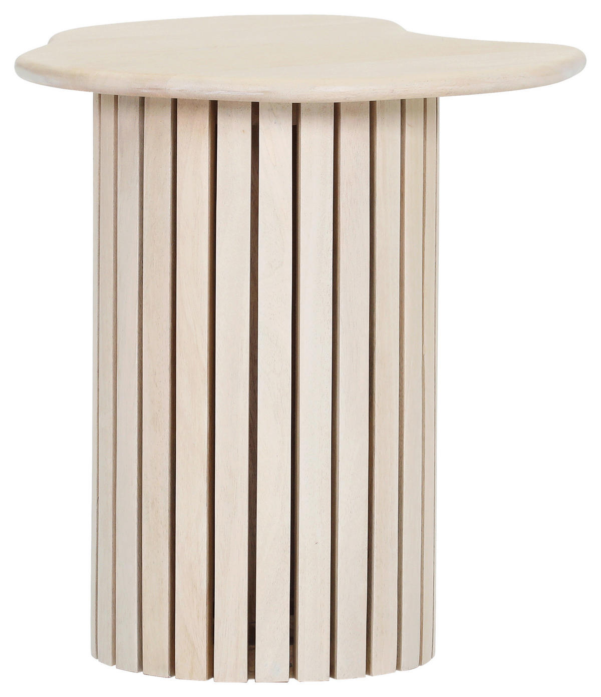 BEISTELLTISCH 40/40/45 cm Mangoholz massiv Eichefarben Freiform  - Eichefarben, Design, Holz (40/40/45cm) - Landscape