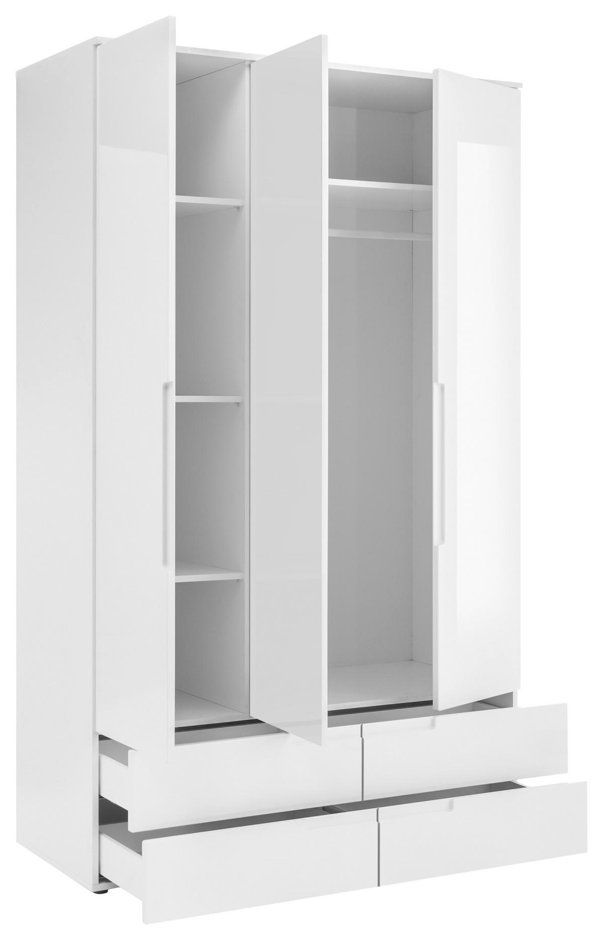 DREHTÜRENSCHRANK 84/208/57 cm 2-türig Weiß  - Eichefarben/Weiß, MODERN, Holzwerkstoff (84/208/57cm) - MID.YOU