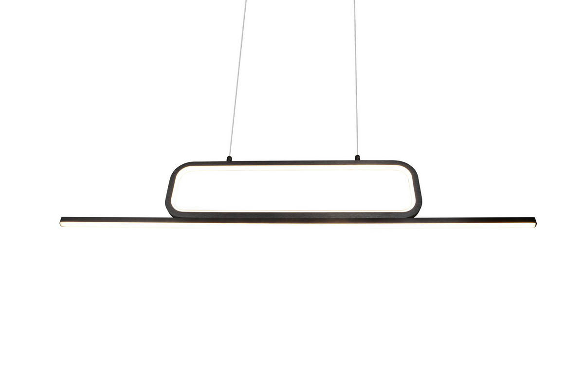 LED-HÄNGELEUCHTE 110/7,5/150 cm    - Schwarz, Design, Metall (110/7,5/150cm) - Trio Leuchten