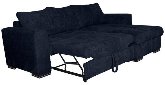 ECKSOFA Dunkelblau Webstoff  - Braun/Dunkelblau, KONVENTIONELL, Holz/Textil (170/235cm) - Carryhome