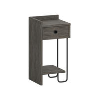 KINDER-NACHTTISCH - Dunkelbraun, Design, Holzwerkstoff/Metall (32/61/30cm) - Livetastic