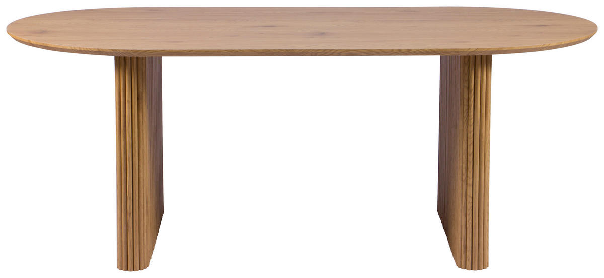 ESSTISCH 200/100/75 cm Nachbildung  Holzwerkstoff oval Eiche Artisan  - Eiche Artisan, MODERN, Holzwerkstoff (200/100/75cm) - MID.YOU