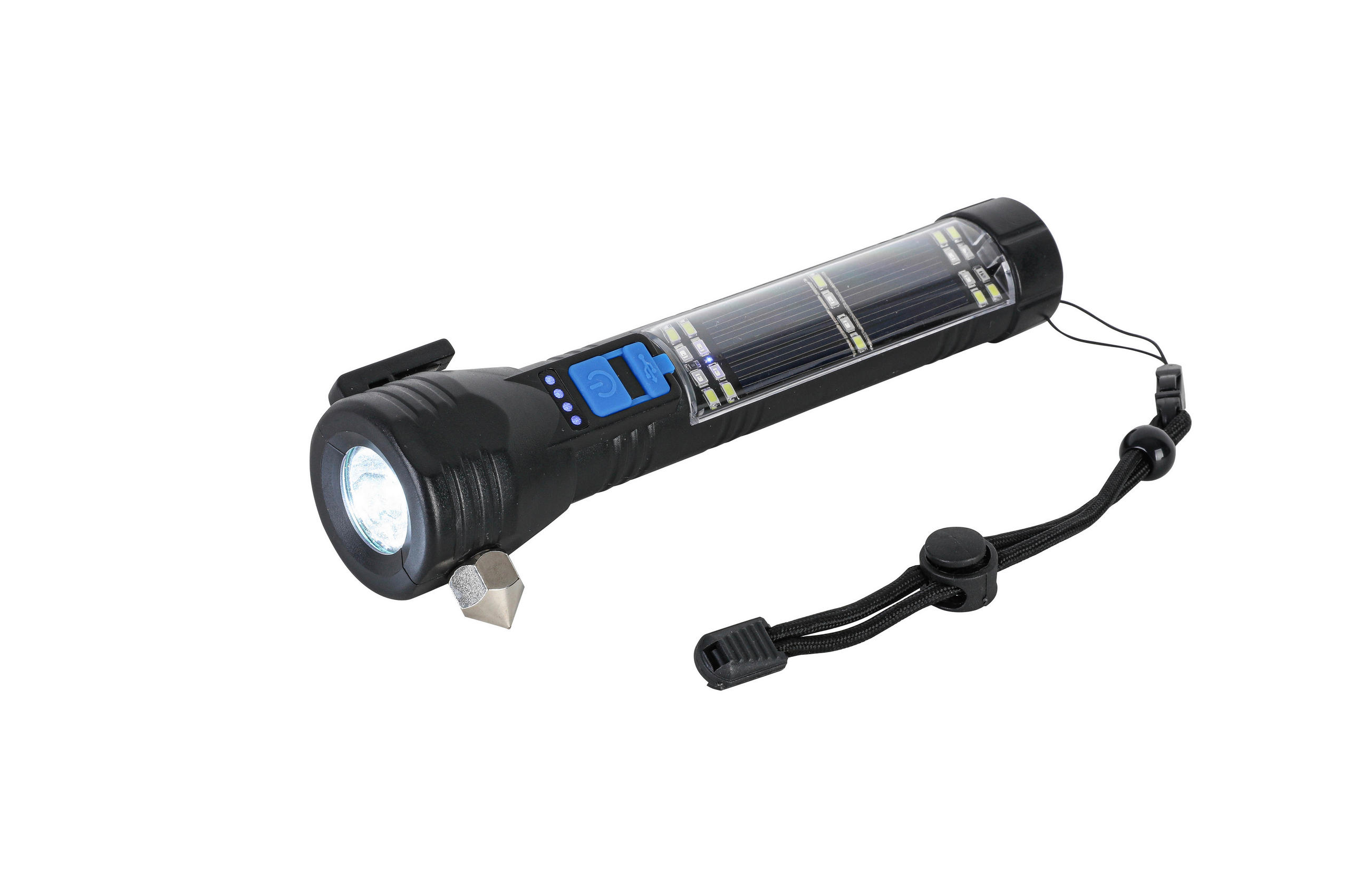 ELEMLÁMPA - fekete/áttetsző, Basics, műanyag/fém (20/3,2/4,5cm) - Boxxx