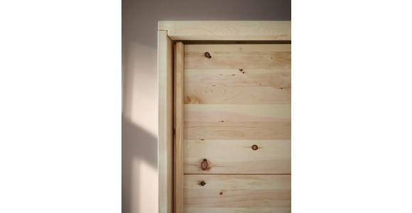 SCHWEBETÜRENSCHRANK in Weiß, Zirbelkieferfarben - Zirbelkieferfarben/Weiß, Natur, Glas/Holz (300/225/65cm) - Valnatura