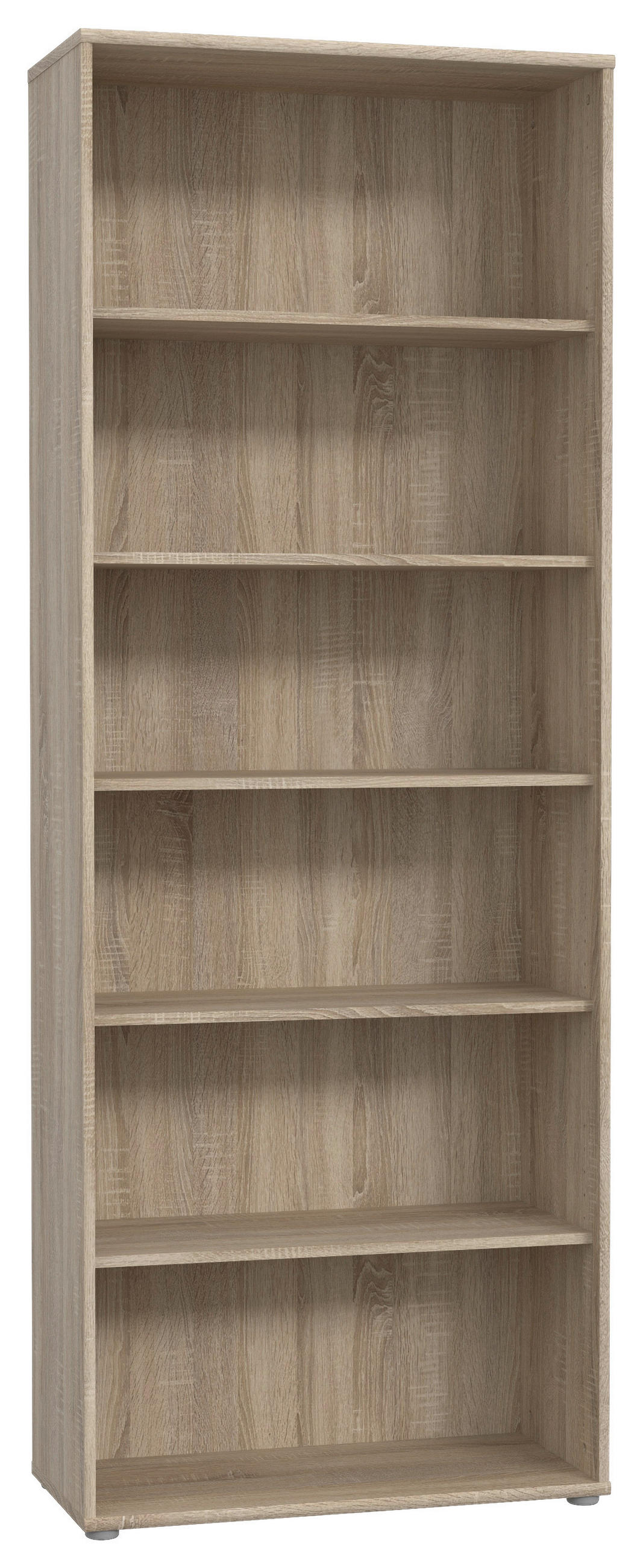 REGAL Sonoma Eiche  - Alufarben/Sonoma Eiche, Design, Holzwerkstoff/Kunststoff (73,7/197,5/34,8cm)