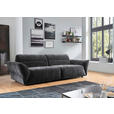 BIGSOFA Chenille Anthrazit  - Anthrazit/Schwarz, KONVENTIONELL, Kunststoff/Textil (300/91/116cm) - Cantus