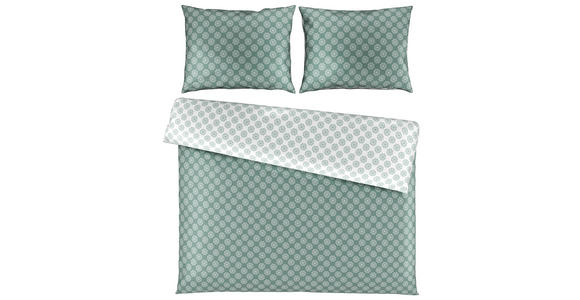 WENDEBETTWÄSCHE Satin 200/200 cm - Grün, KONVENTIONELL, Textil (200/200cm) - Esposa
