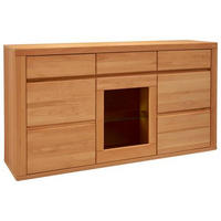 SIDEBOARD Kernbuche  170,4/91,6/44,1 cm  - Kernbuche, Konventionell, Glas/Holz (170,4/91,6/44,1cm) - Voleo