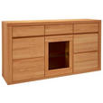 SIDEBOARD 170,4/91,6/44,1 cm  - Kernbuche, KONVENTIONELL, Glas/Holz (170,4/91,6/44,1cm) - Voleo