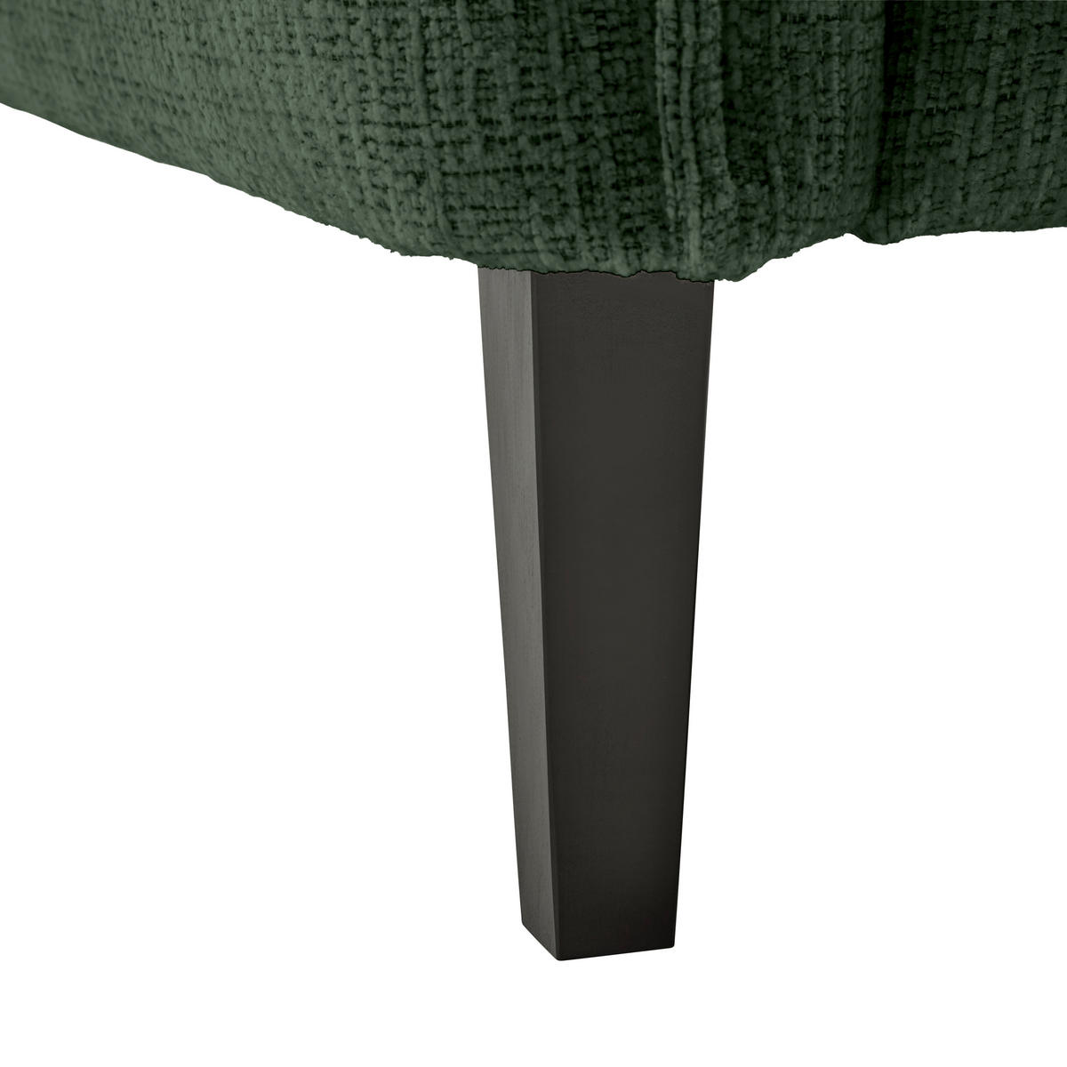 3-SITS SOFFA i vävt tyg mörkgrön  - svart/mörkgrön, Modern, trä/textil (183/85/92cm) - MID.YOU