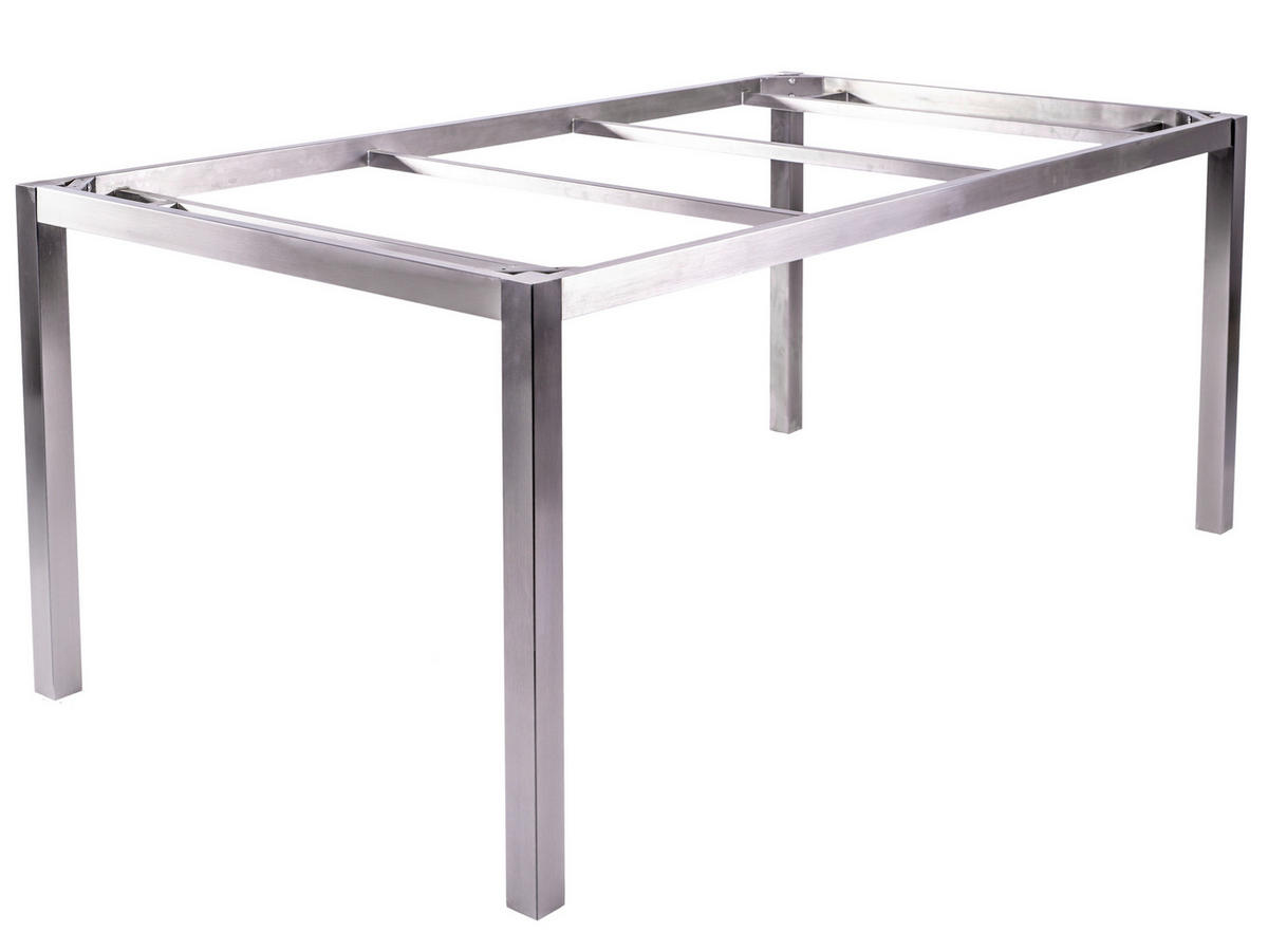 GARTENTISCHGESTELL 160/90/74 cm Metall  - Silberfarben, Design, Metall (160/90/74cm) - Zebra 