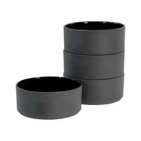 MÜSLISCHALENSET Futuro 4-teilig  - Schwarz, Basics, Keramik (14/14/6cm) - Creatable