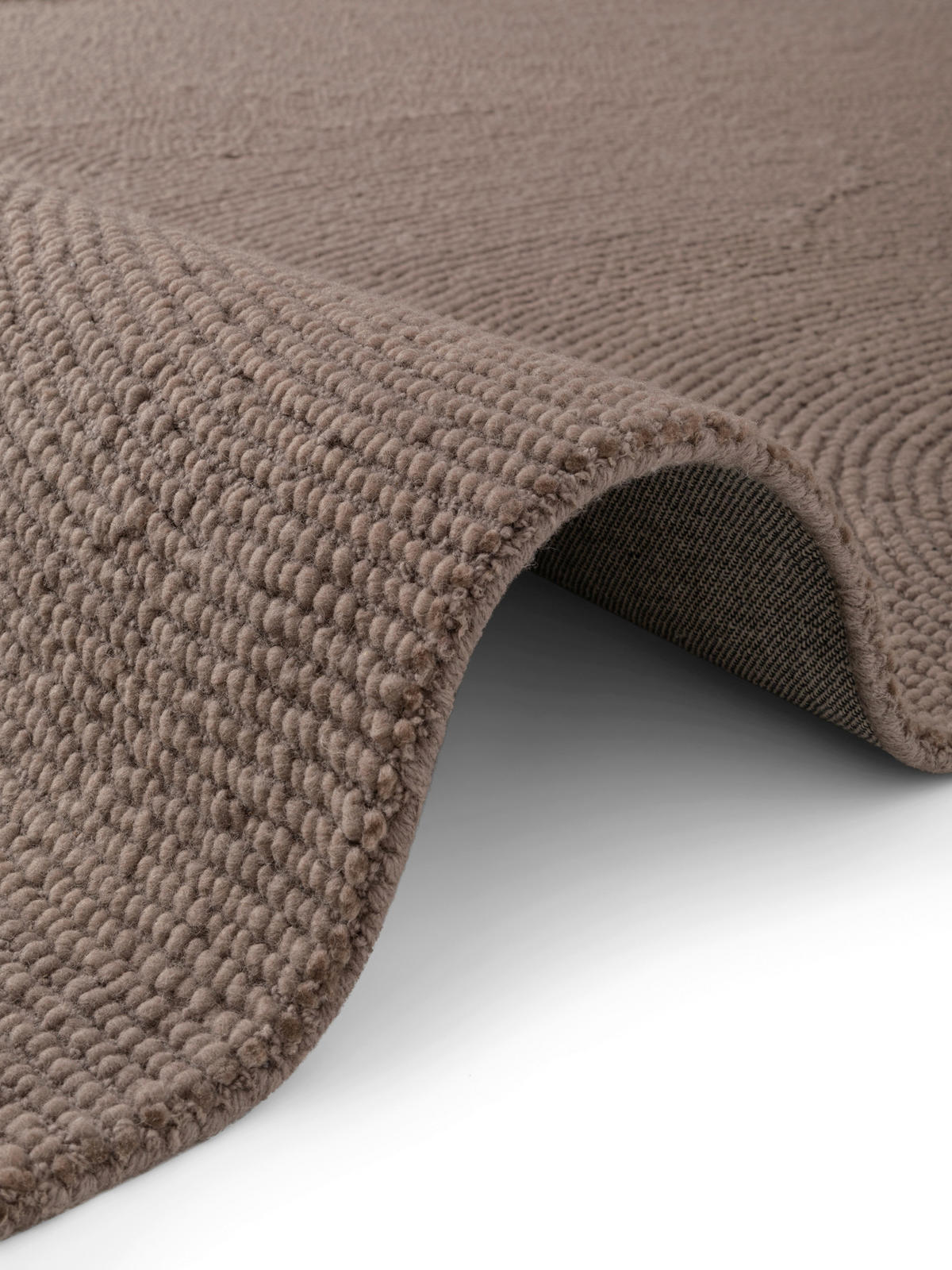 WOLLTEPPICH 80/150 cm Eleni Taupe  - Taupe, Basics, Textil (80/150cm)