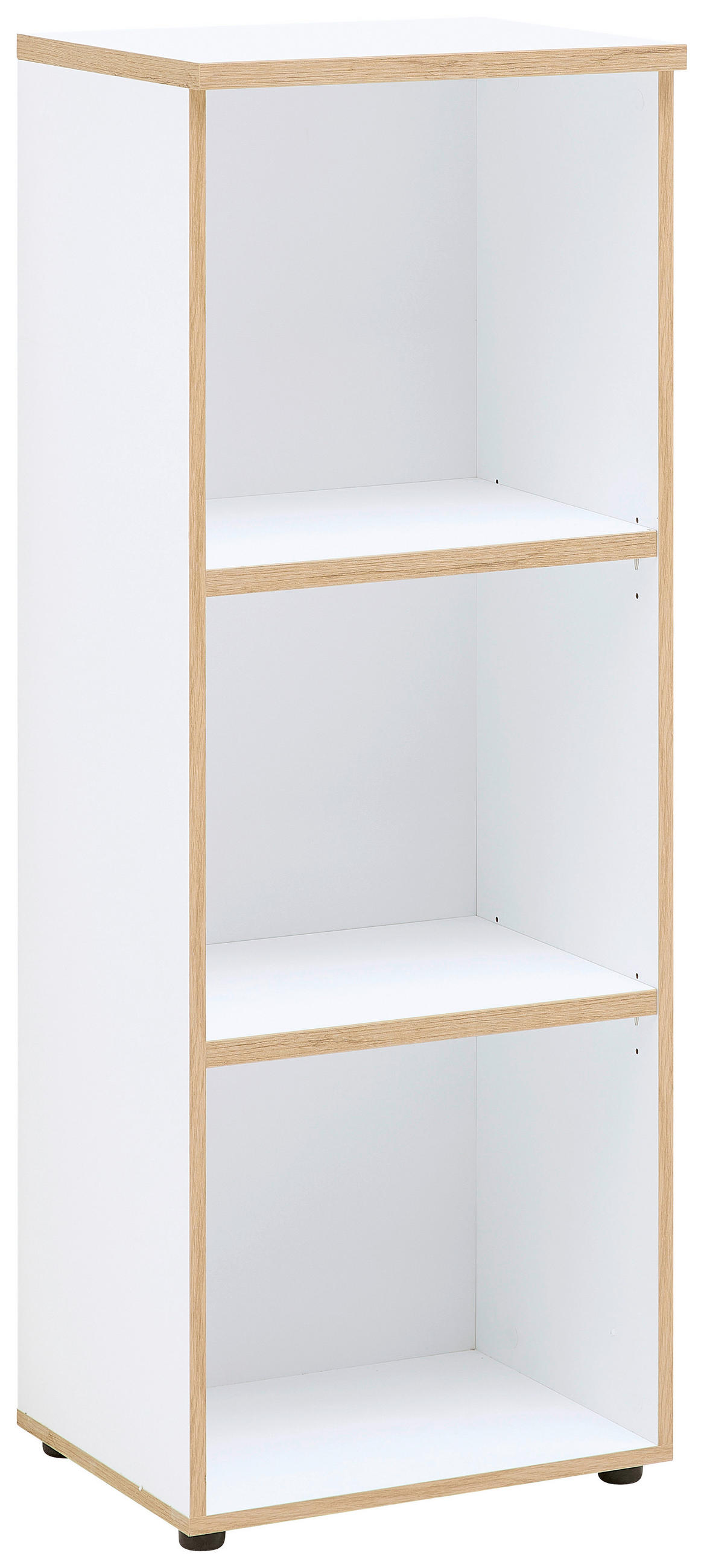 REGÁL NA DOKUMENTY, bílá, dub artisan, 45/122/38 cm - bílá/černá, Konvenční, kompozitní dřevo/plast (45/122/38cm) - MID.YOU