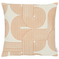 KISSENHÜLLE 46/49 cm  - Beige/Orange, Design, Textil (46/49cm) - Apelt