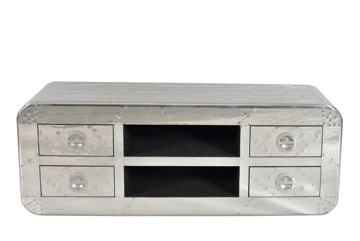 LOWBOARD  140/50/45 cm 4 Schublade(n)  - Silberfarben, Design, Holz/Holzwerkstoff (140/50/45cm) - MID.YOU