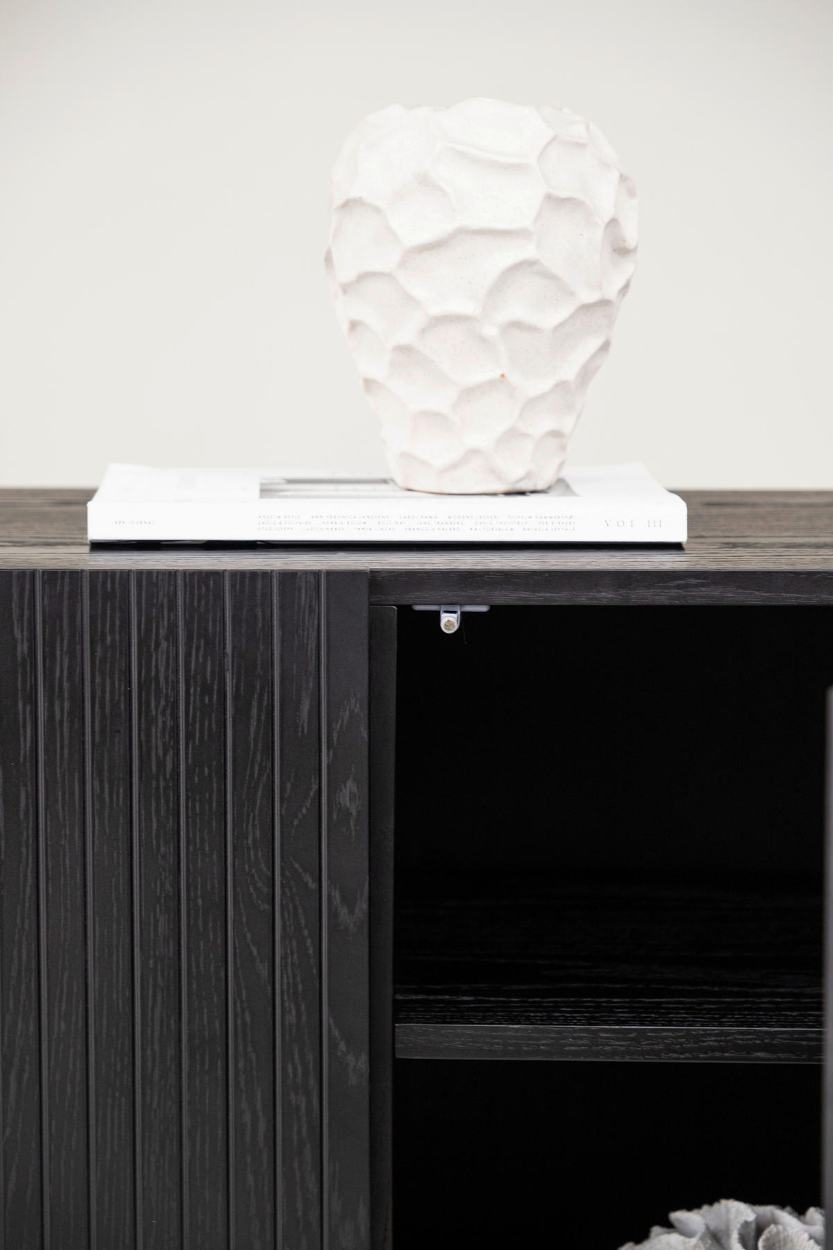 SIDEBOARD 150/75/42 cm  - svart, Design, metall/trämaterial (150/75/42cm) - Livetastic