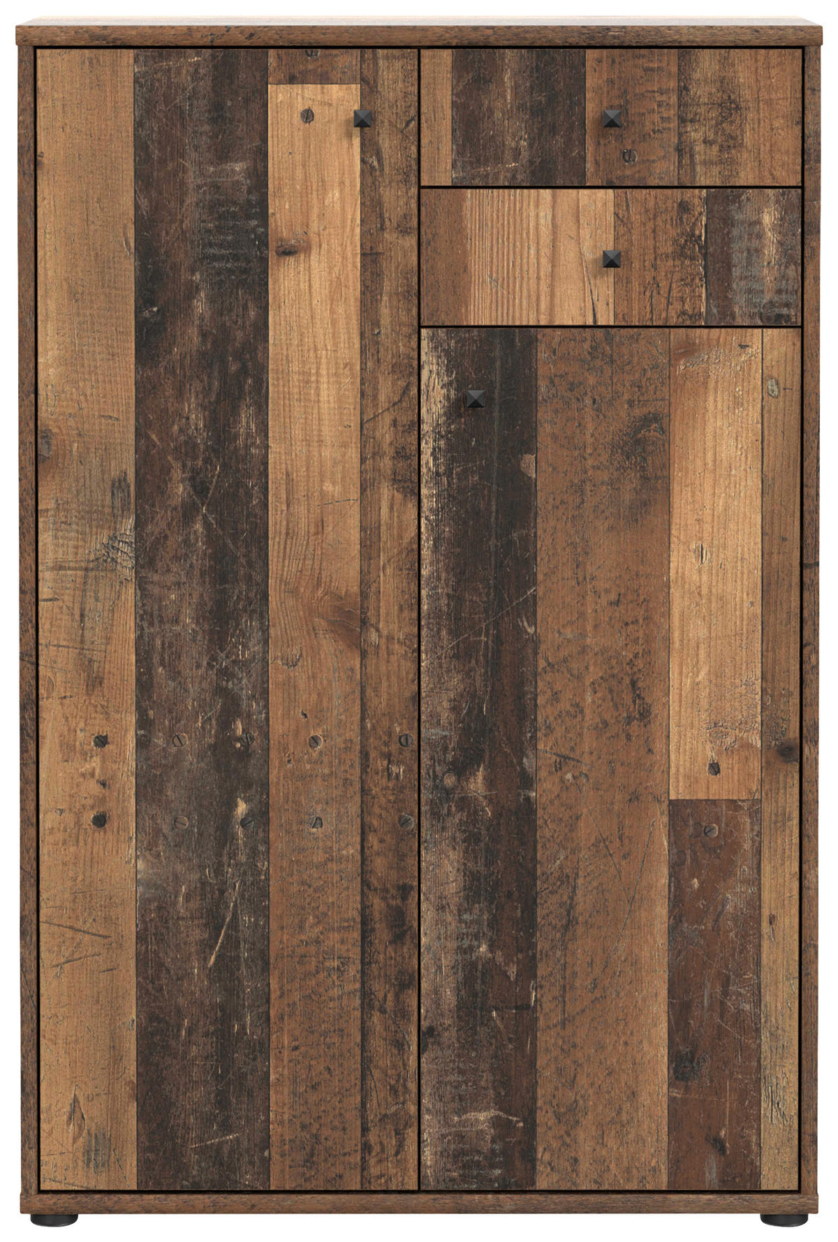 KOMMODE 73,7/111,1/34,8 cm Dunkelbraun, Graubraun  - Dunkelbraun/Graubraun, Design, Holzwerkstoff (73,7/111,1/34,8cm)