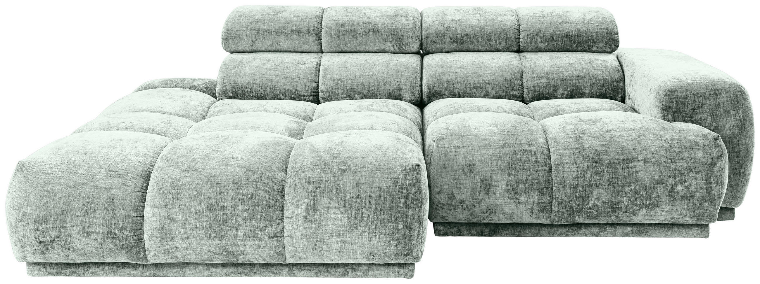 ECKSOFA in Flachgewebe Hellblau  - Hellblau, Modern, Textil (150/239cm) - MID.YOU