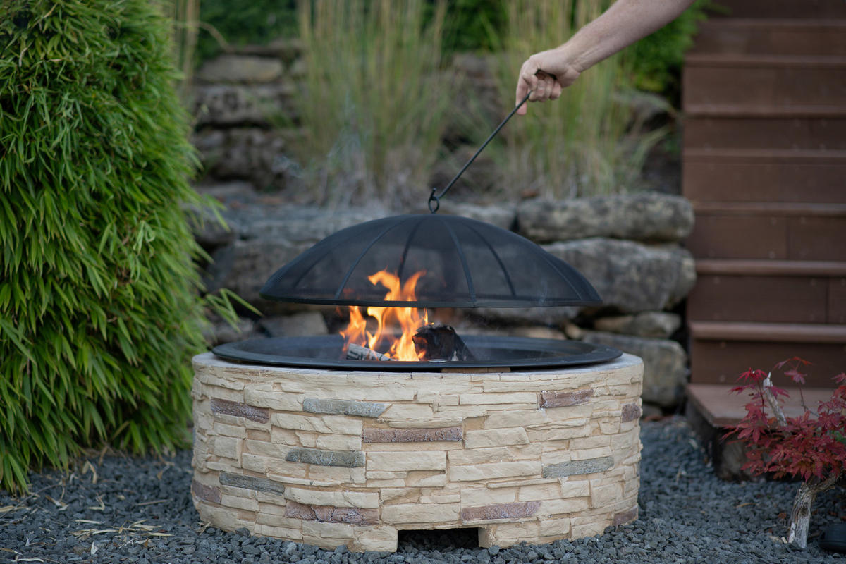 GRILOVACÍ MÍSA - hnědá, Konvenční, kov (90/51/90cm)