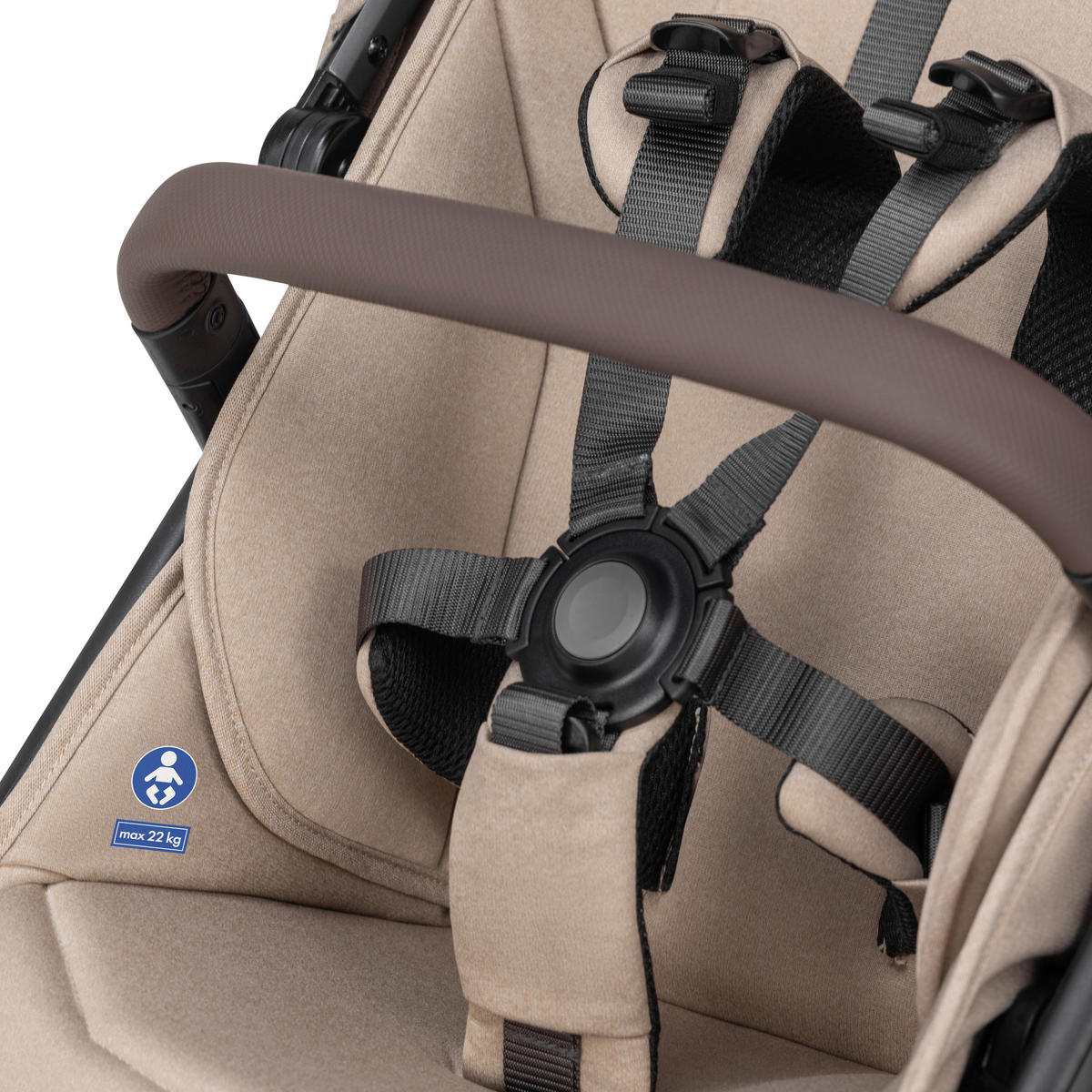 KINDERWAGEN  Day 5  Sandy Taupe  - Taupe/Grau, Basics, Textil/Metall (94/60/113cm) - Joolz