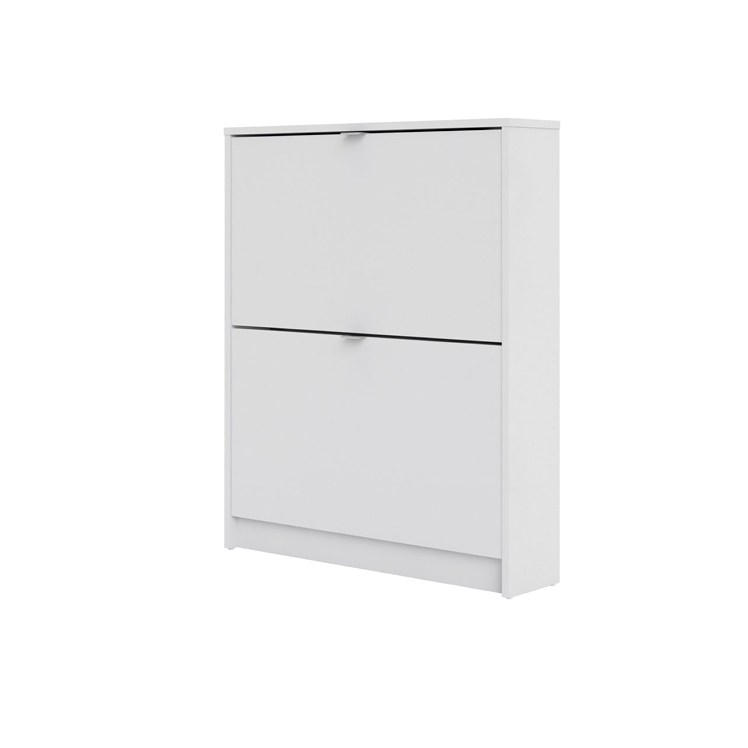 SKOSKÅP 70,3/85,2/16,55 cm  - vit/aluminiumfärgad, Design, metall/trämaterial (70,3/85,2/16,55cm) - Best Price