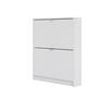 SKOSKÅP 70,3/85,2/16,55 cm  - vit/aluminiumfärgad, Design, metall/trämaterial (70,3/85,2/16,55cm) - Best Price