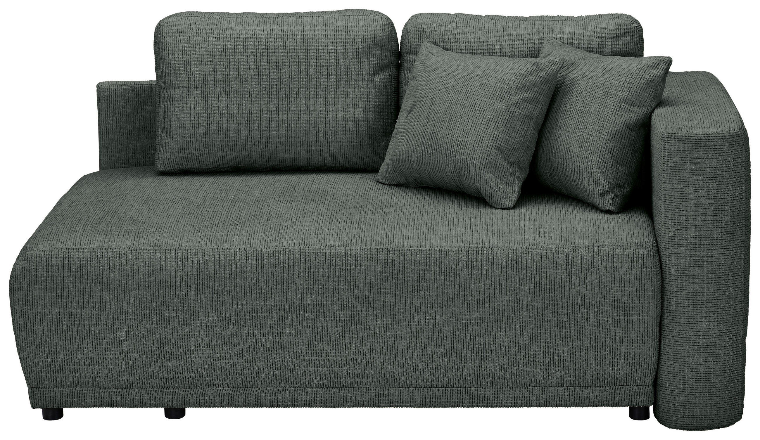 CHAISELONGUE Chenille Anthrazit  - Anthrazit/Schwarz, KONVENTIONELL, Kunststoff/Textil (171/73/93cm) - Carryhome