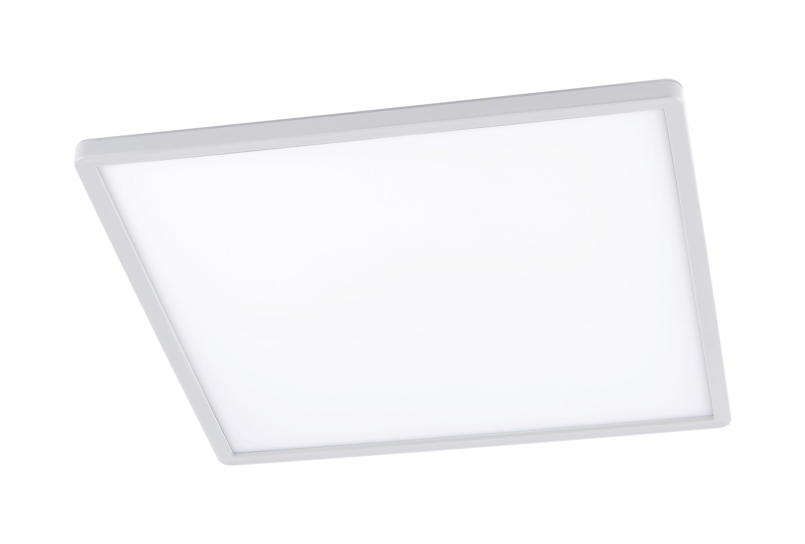 STROPNÉ LED SVIETIDLO, 42/42/2,9 cm - biela, Basics, plast (42/42/2,9cm) - Novel