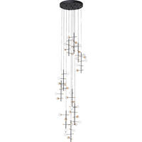 HÄNGELEUCHTE TRAPEZ 280 64/280 cm   - Goldfarben/Schwarz, Design, Kunststoff/Metall (64/280cm) - Kare-Design