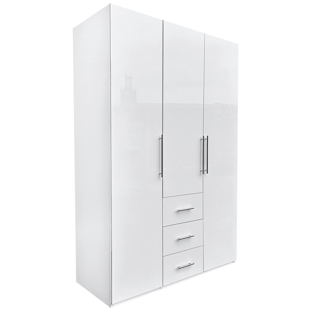 Carryhome ŠATNÍ SKŘÍŇ, bílá, vysoce lesklá bílá, 147/219/59 cm