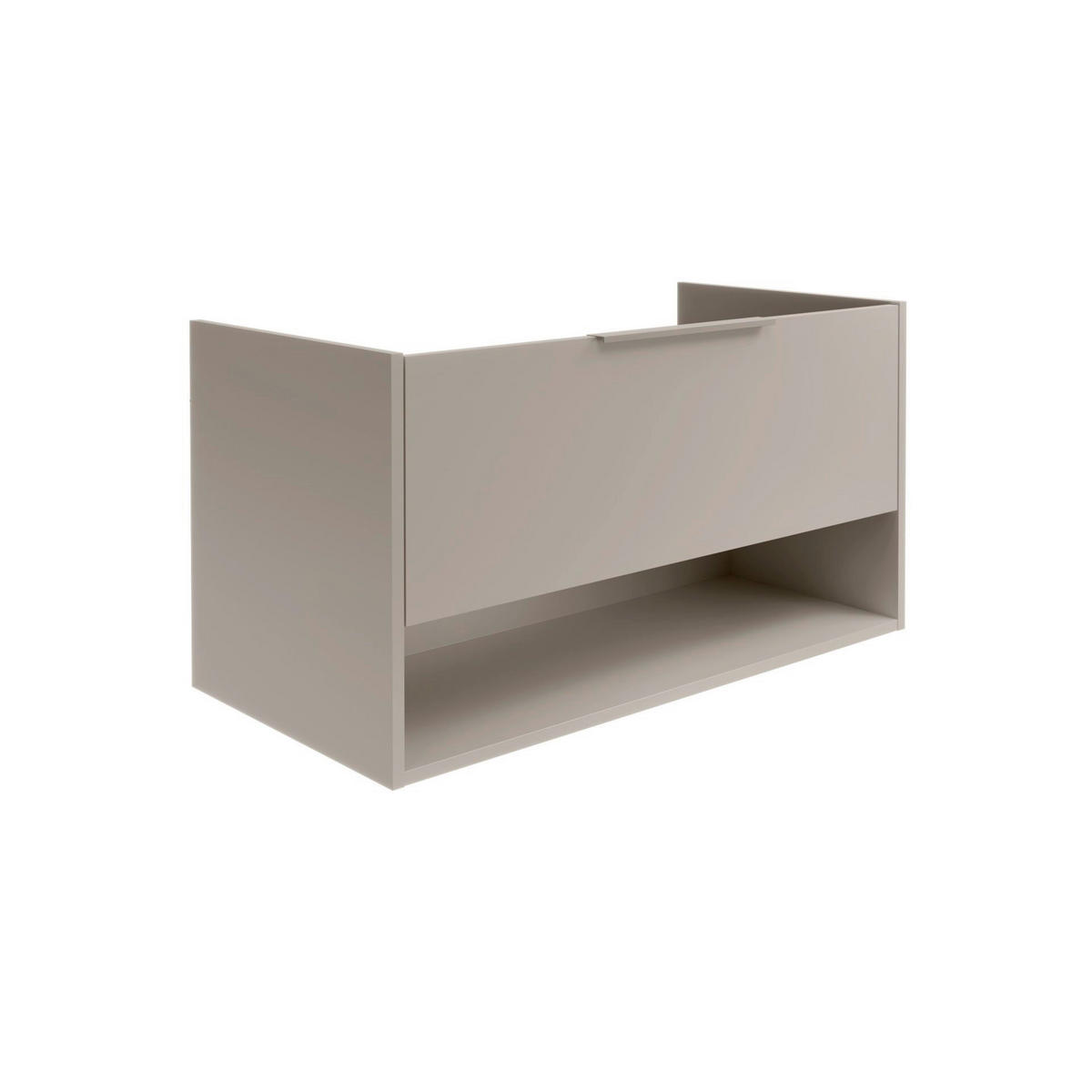WASCHTISCHKOMBI  - Weiß/Grau, Basics, Holzwerkstoff/Stein (90,5/15,2/46,5cm) - MID.YOU