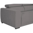 ECKSOFA Anthrazit Struktur  - Anthrazit/Schwarz, Design, Kunststoff/Textil (205/284cm) - Xora