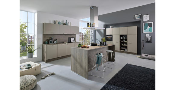 EINBAUKÜCHE - Beige, Design, Holzwerkstoff - Dieter Knoll